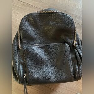 Mini Faux Leather Backpack